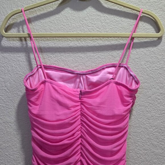 NWT superdown Emmie Mesh Mini Dress in Pink Size S - Picture 8 of 11